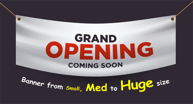 banner - medium size (3 ft x 8 ft)