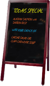 A-Frame Sign with Rewritable Content