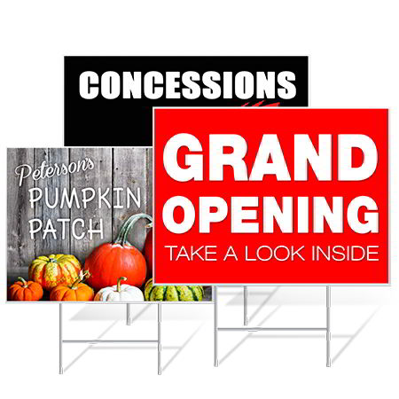 Outdoor Sign - Lawn Sign - Econo CoroPlast Sign - small (18 x 24)